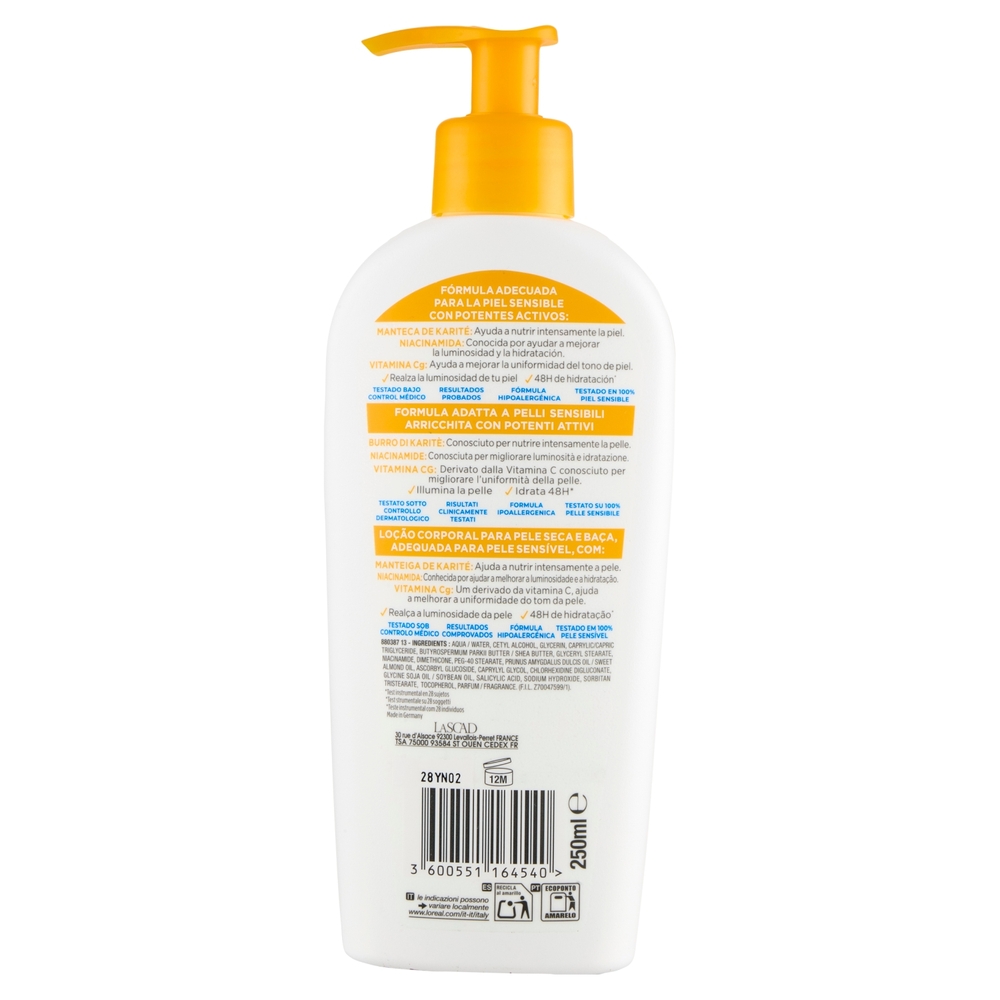 Mixa Niacinamide Bright Lozione corpo 250 ml